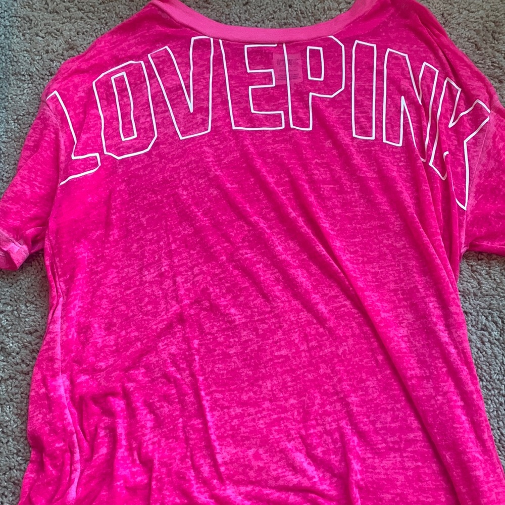 PINK victoria’s secret comfortable see through tee (runs big)